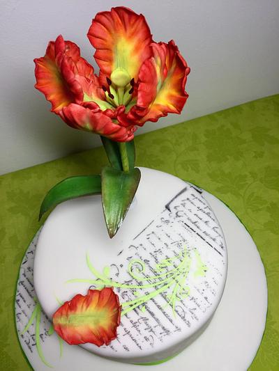 Parrot tulip - Cake by Andrea