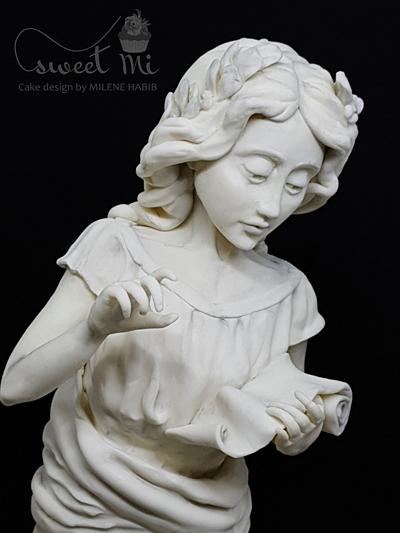 Calliope - greco-roman statues chalange - Cake by Milene Habib