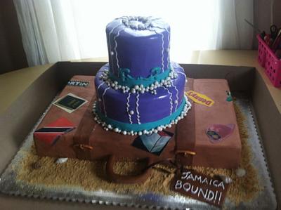 Bridal Shower Cake - Travel Theme - Cake by Michelle Allen