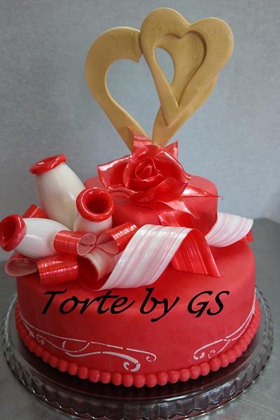 Happy Valentines Day - Cake by torte by gs