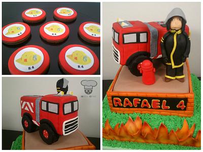 Firefighter! - Cake by Geek Cake