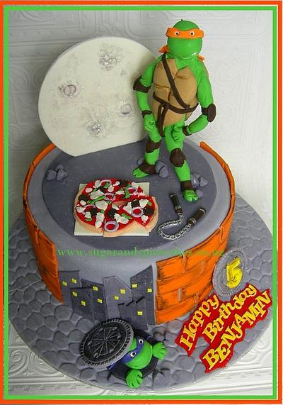 COWABUNGA!!! Teenage Mutant Ninja Turtles - Cake by Mel_SugarandSpiceCakes