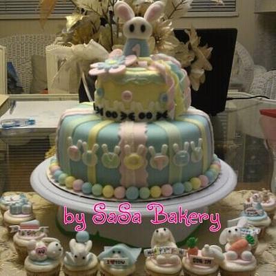 happy 1st birthday - Cake by SaSaBakery