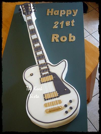 Gibson guitar cake - Cake by TheKoekSista