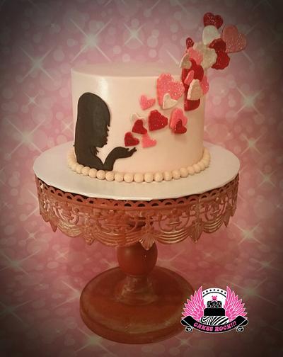 Blowing Valentines Kisses - Cake by Cakes ROCK!!!  