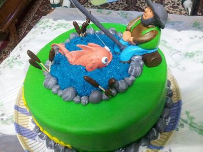 fishing cake  - Cake by randamas