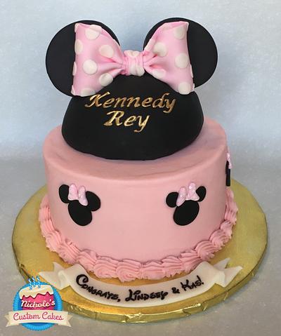 Minnie Mouse Shower Cake - Cake by NicholesCustomCakes