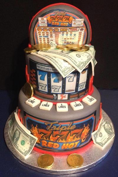 Red Hot Slot Machine Cake - Cake by Tracy's Custom Cakery LLC