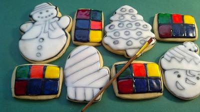 Watercolor Cookies - Cake by Sherry's Sweet Shop