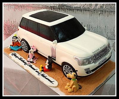 Range Rover Cake and Mickey Mouse and friends - Cake by The House of Cakes Dubai