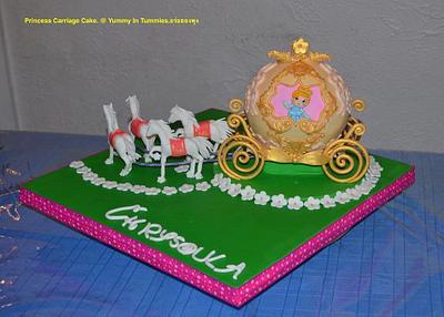 Princess Carriage Cake. - Cake by Yummy In Tummies. 