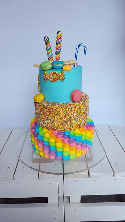 Rainbow cake - Cake by Emina90