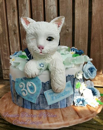  "Winky" the one-eyed cat  - Cake by Fanie Feickert-Sell