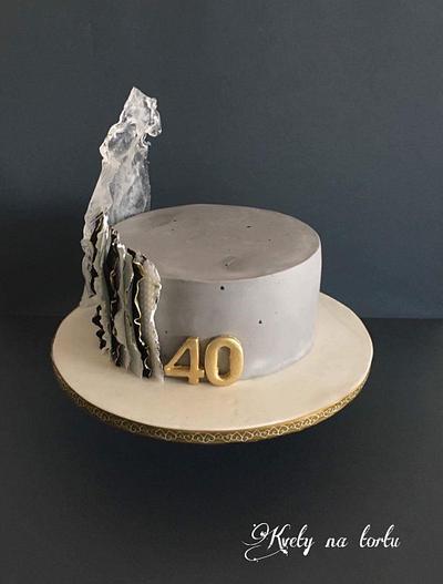 happy 40th birthday 😊 - Cake by Kvety na tortu