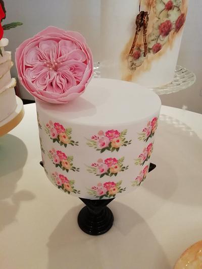 Minicake con rosa Inglesa - Cake by Sofia veliz