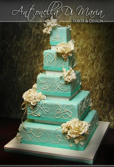 Tiffany wedding cake - Cake by Antonella Di Maria