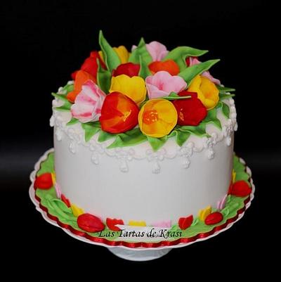 tulip cake - Cake by Cake boutique by Krasimira Novacheva
