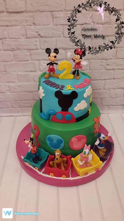 Mickey Mouse club house  - Cake by Gilan mahdy