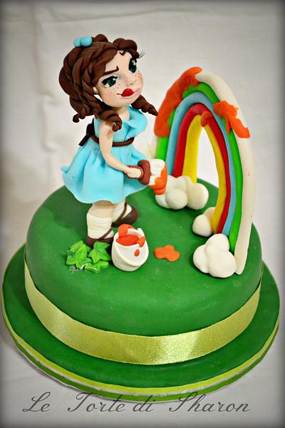 Little girl paints - Cake by LeTortediSharon