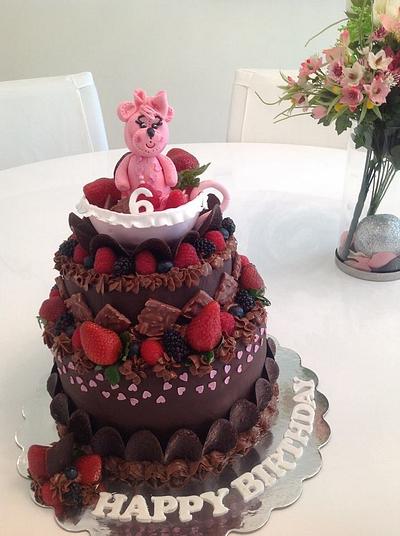 Chocolate birthday cake! - Cake by Malika