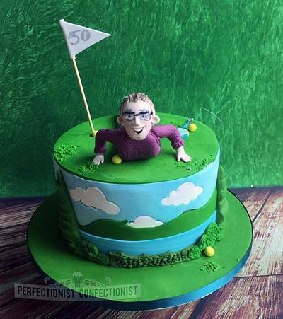 Tony - 50th Birthday Golf Cake - Cake by Niamh Geraghty, Perfectionist Confectionist