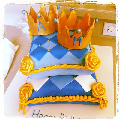 Pillow birthday cake for twins - Cake by Huma