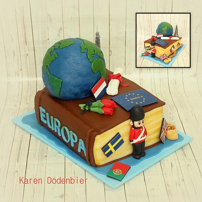 European studies cake - Cake by Karen Dodenbier