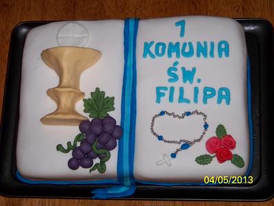 Cake for first communion. - Cake by Agnieszka