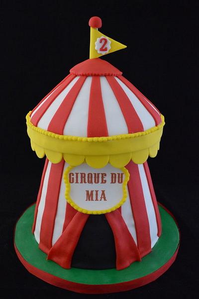 Circus Tent Cake - Cake by The SweetBerry