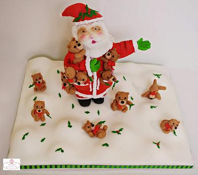 Santa in the Teddy land - Cake by Tasnuta Cake Artistry ( TASNUTA ALAM)