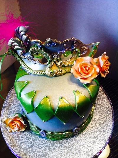 Masquerade Birthday - Cake by Fun Fiesta Cakes  