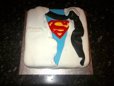 Superman Themed Cake. - Cake by Lilie Rose Walshe