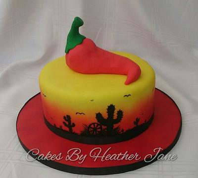 Mexican Chilli flavoured cake - The Louisiana - Cake by Cakes By Heather Jane