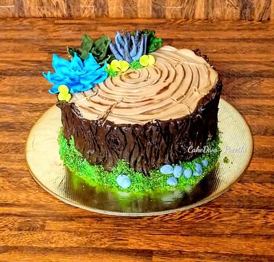 Tree stump cake - Cake by cakedivapreethi