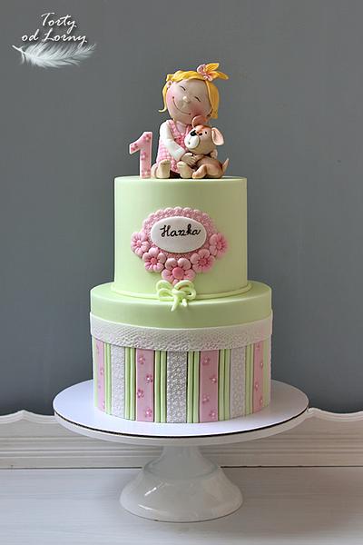 1st birthday - Cake by Lorna