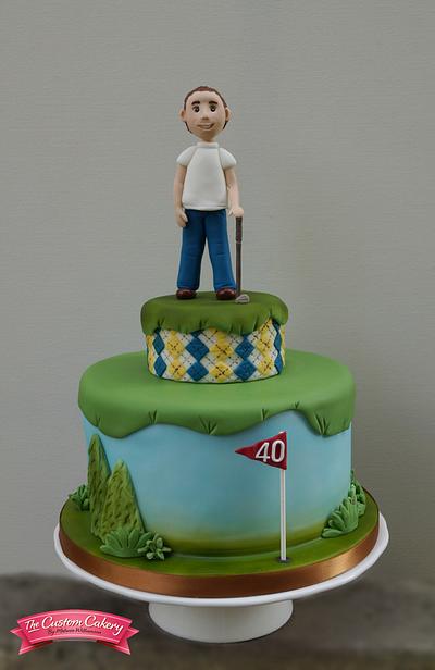 Birthday Golfer - Cake by The Custom Cakery