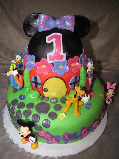 Minnie Mouse Clubhouse - Cake by Tiffany Palmer