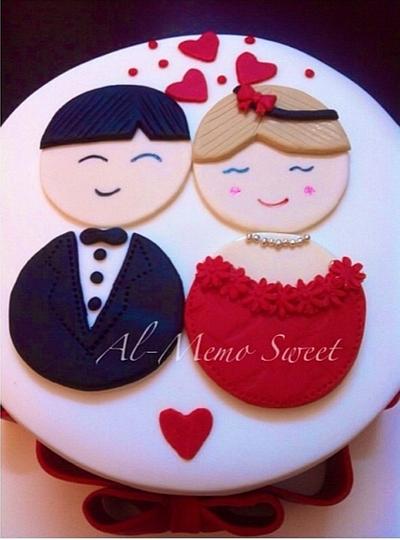 Engagement cake - Cake by Al-Memo Sweet