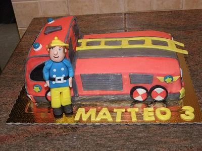 A CAKE AND HIS FIREMAN - Cake by Marilena