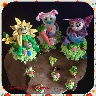 Sweet Easter Collaboration Fondant cake topper 2017 - Cake by Heart