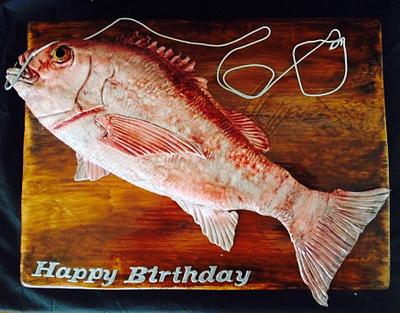 Hooked a big one! - Cake by Lesley