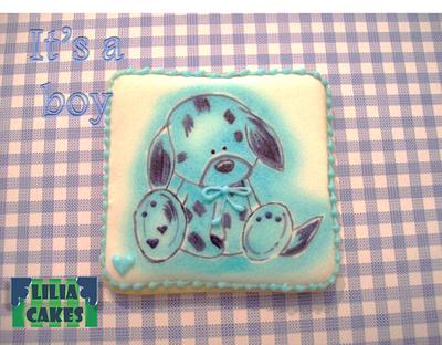 Hand Painted Cookie for New born Baby - Cake by LiliaCakes
