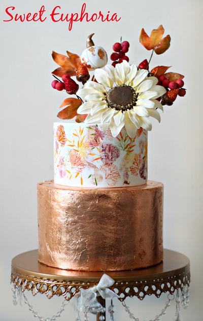 Autumn Sunflower - Cake by Sweet Euphoria NY