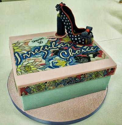 A lady can never have too many shoes.  - Cake by Jenny's Cakes