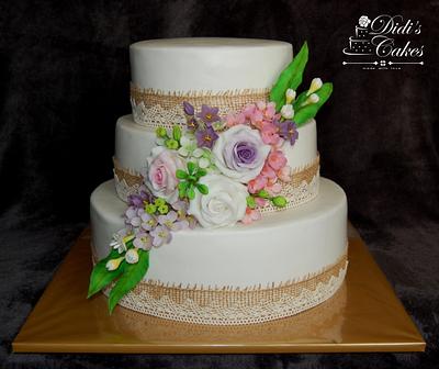 Vintage wedding cake - Cake by Didis Cakes