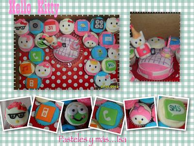 HELLO KITTY AND IPHONE - Cake by Pastelesymás Isa