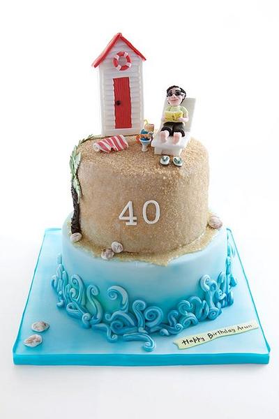 Beach Themed cake - Cake by Blushcakesco