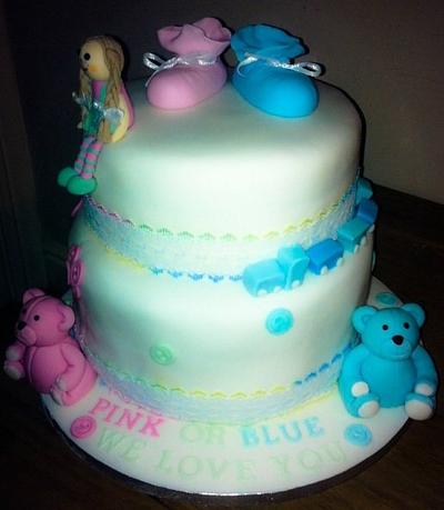 Baby shower cake :0)  - Cake by Michelle