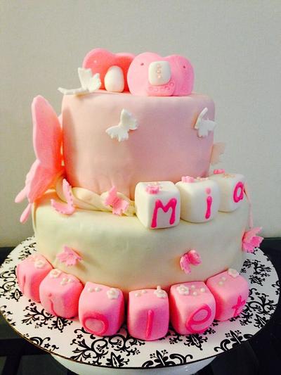 Baby naming cake - Cake by Mrs. Triger's Bakery