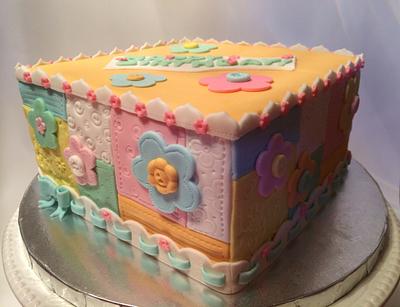 Patchwork Birthday Cake - Cake by Betty's Cake Creations
